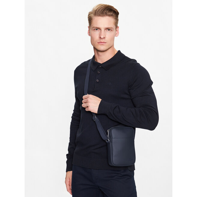 Lacoste slim vertical best sale camera bag