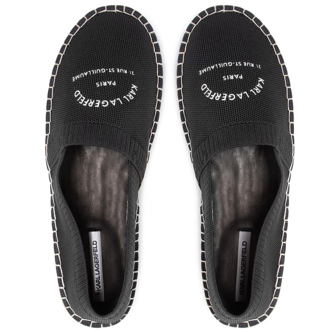 KARL LAGERFELD Espadrile KARL LAGERFELD KL70108 Black Knit Textile