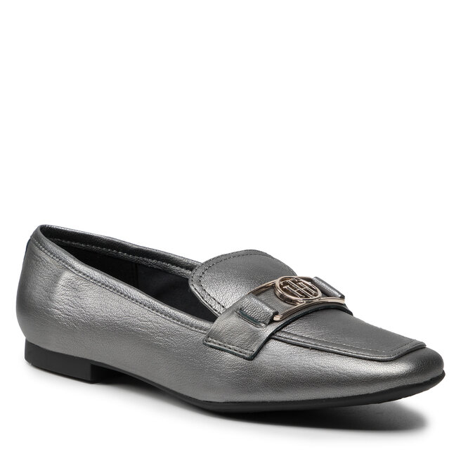 Lords Tommy Hilfiger Th Festive Essential Loafer FW0FW06124 Silver 0IN 0IN imagine noua gjx.ro