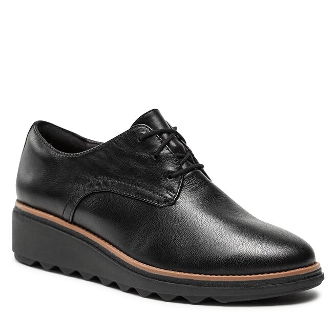 Cipele Clarks Sharon Rae 261754164 Black Leather ecipele.hr