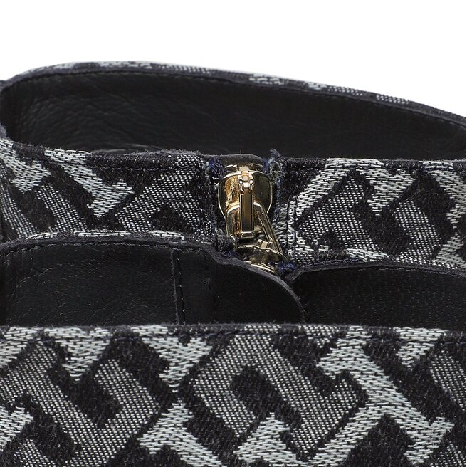 Tommy Hilfiger Polokozačky Tommy Hilfiger Pointy Heel Boot Denim FW0FW06901 Denim Monogram 0G4