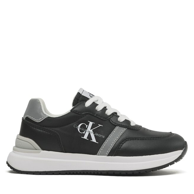 Calvin Klein Jeans Sneakers Calvin Klein Jeans Low Cut Lace-Up Sneaker V3X9-80580-1594 M Black/Grey