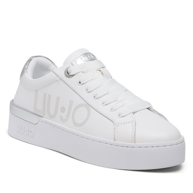 Sneakers Liu Jo Silvia 65 BA3025 PX026 White/Silver 04370 04370 imagine noua gjx.ro