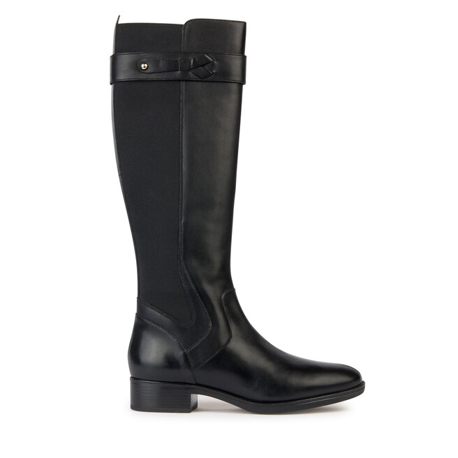 Geox D FELICITY Zwart - Gratis levering | ! - Schoenen Enkellaarzen Dames € 129,90