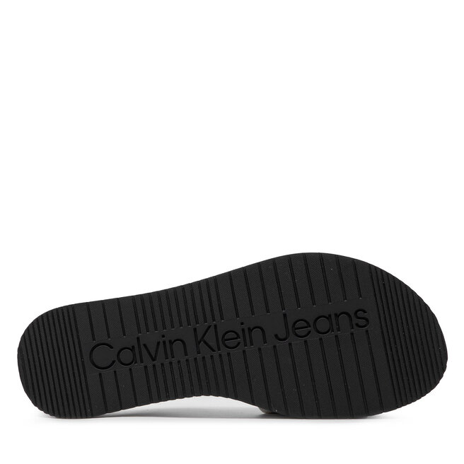 Calvin Klein Jeans Sandaler och Slip-ons Calvin Klein Jeans Flatform Sandal Slide YW0YW00563 Bright White YAF