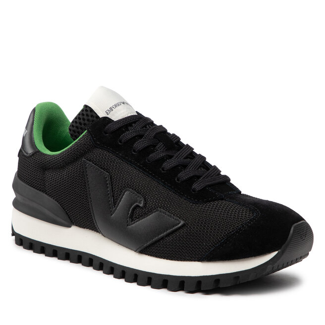 Sneakers Emporio Armani X4X583 XN647 A083 Black/Black/Black A083 imagine noua gjx.ro