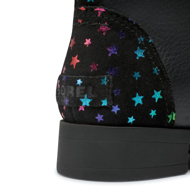 Stiefel Sorel Youth Emelie Short Lace NY3881 Black 010 eschuhe.de