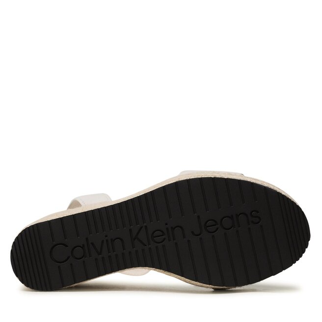 Calvin Klein Jeans Еспадрили Calvin Klein Jeans Wedge Sandal Su Con YW0YW01026 Ancient White YBH