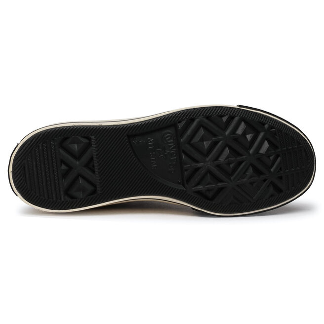 Sneakers Converse Chuck 70 Hi 165049C Black/Black/Egret • Www.chaussures.fr