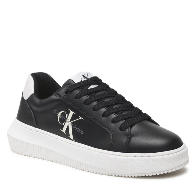Sneakers Calvin Klein Jeans Chunky Cupsole Monologo W YW0YW00823 Black/White 0GJ 0GJ imagine noua gjx.ro