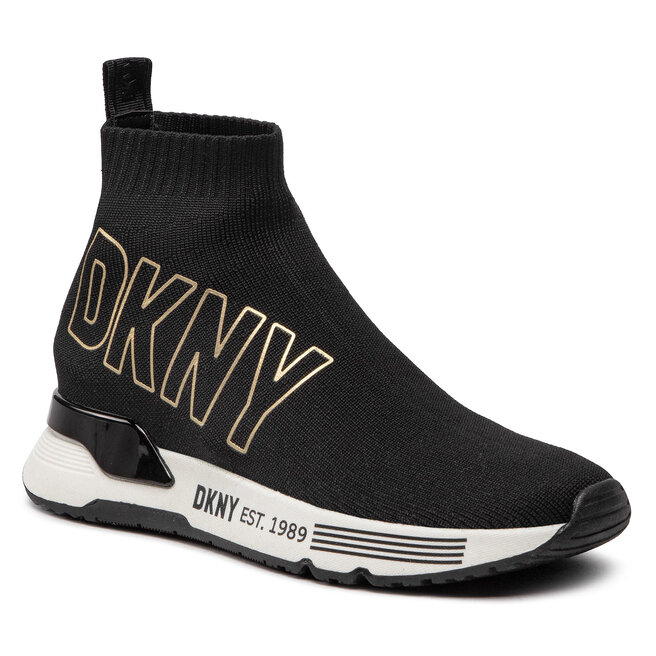 Sneakers DKNY Nona K2241852 Blk/Gold Blk/Gold imagine noua gjx.ro