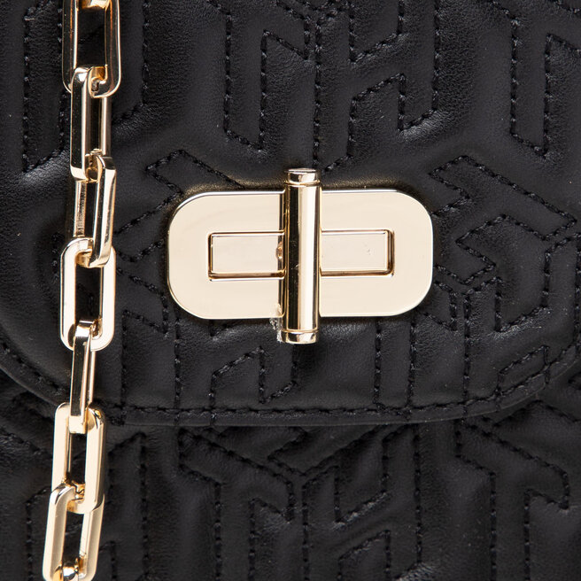 Tommy Hilfiger Τσάντα Tommy Hilfiger Turnlock 3 Way Crossover Mono AW0AW10485 BLK