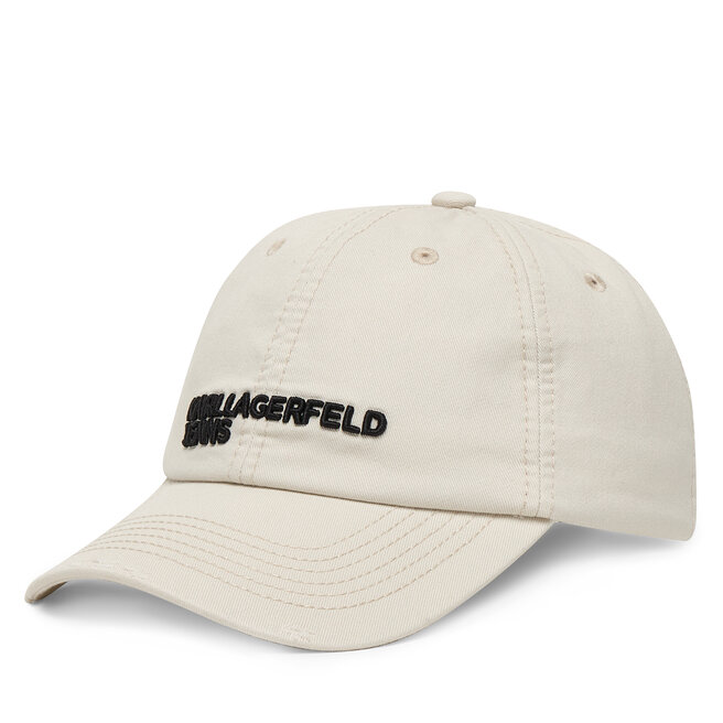 Czapka z daszkiem Karl Lagerfeld Jeans B2W33072 Kremowy -