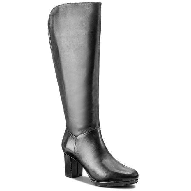 Koza ky Clarks Kelda Pearl 261267284 Black Leather eobuv.cz