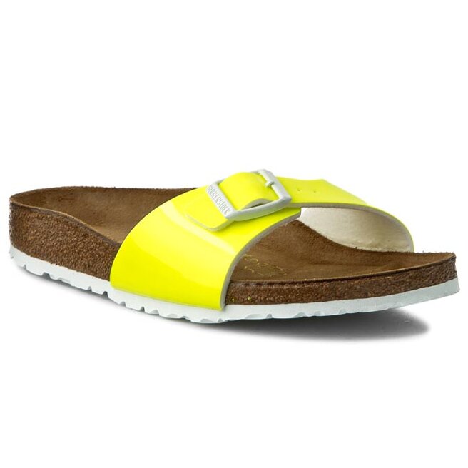 Nazouv ky Birkenstock Madrid 0439843 Patent Neon Yellow eobuv.cz