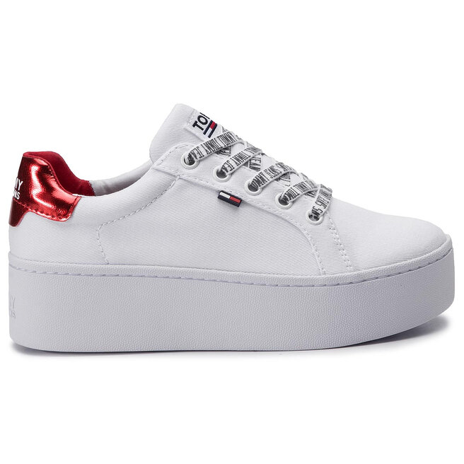 Tommy jeans icon flatform hot sale sneaker
