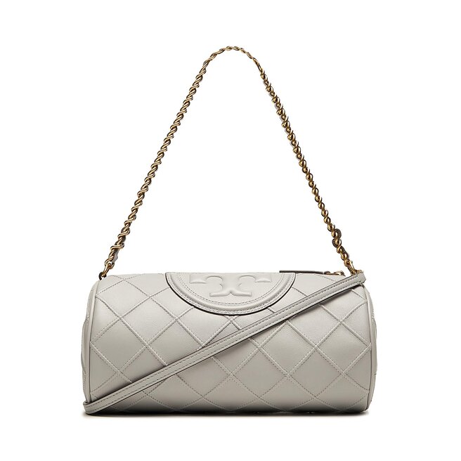 Tory Burch Women's Fleming Soft Leather Barrel Bag - Bay Gray One-Size