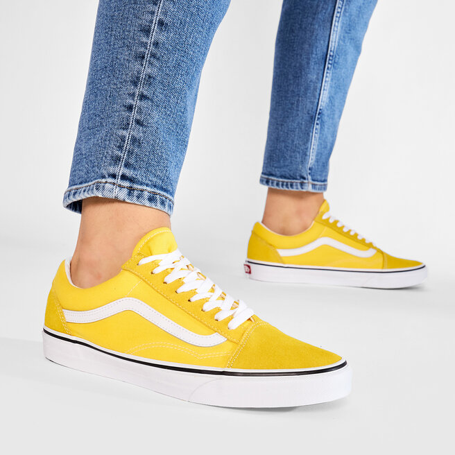 Vans old shop skool platform yellow