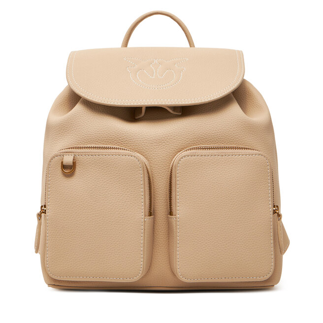 Plecak PINKO Carrie Backpack PE 25 PLTT 104351 - Beżowy