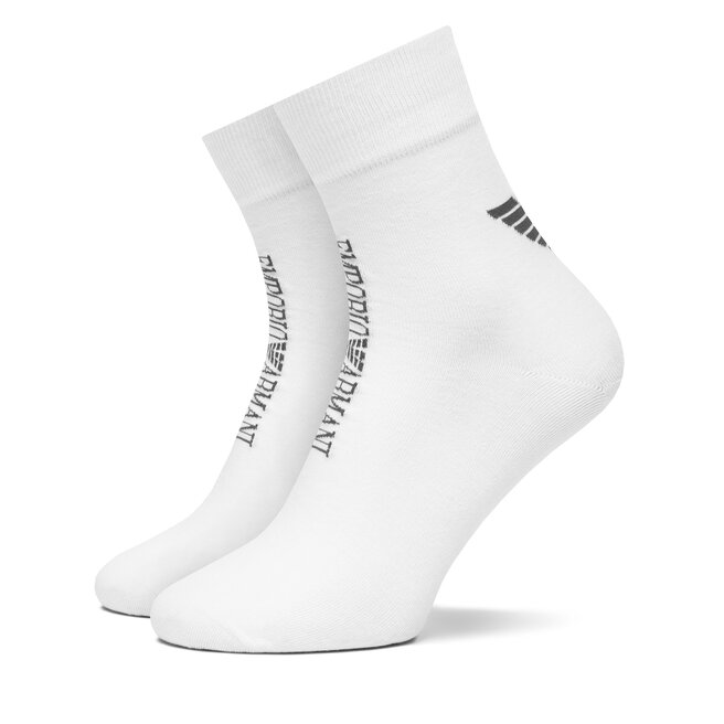 Skarpety Wysokie Męskie Emporio Armani Underwear 302503 4F436 - Biały