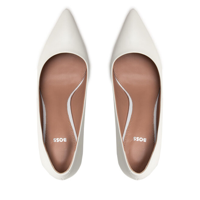 Boss Stilettos Boss Eddie Pump 90-C 50470445 10158393 01 Open White 114