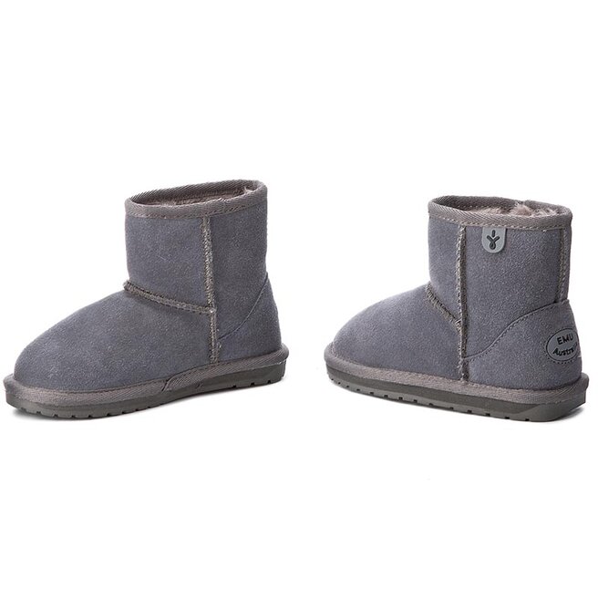 EMU Australia Topánky EMU Australia Wallaby Mini K10103 Charcoal/Anthracite
