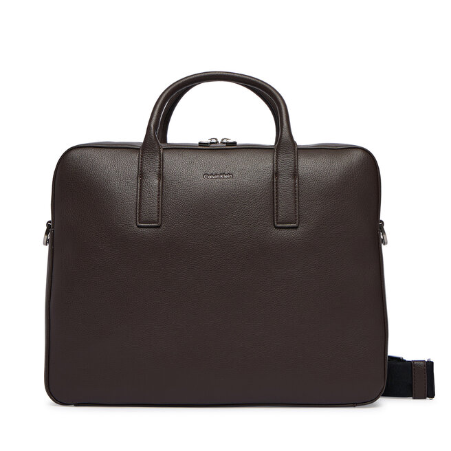 Torba na laptopa Calvin Klein Raised Commuter LV04D3157G Brązowy -