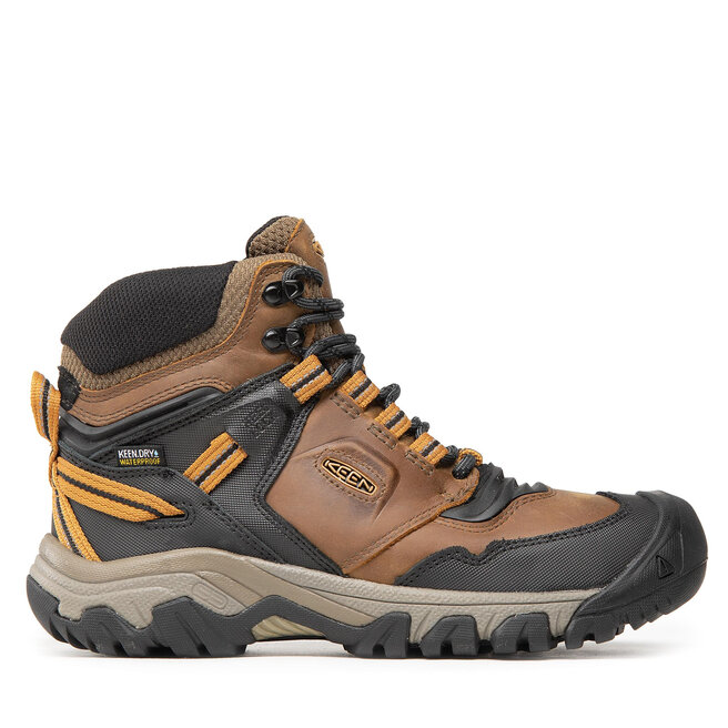 Trekkingi Keen Ridge Flex Mid Wp M - Brązowy