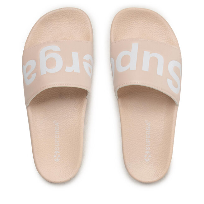Superga Pantoletten Superga 1908 Slides Polysoft Pink Skin/White 929