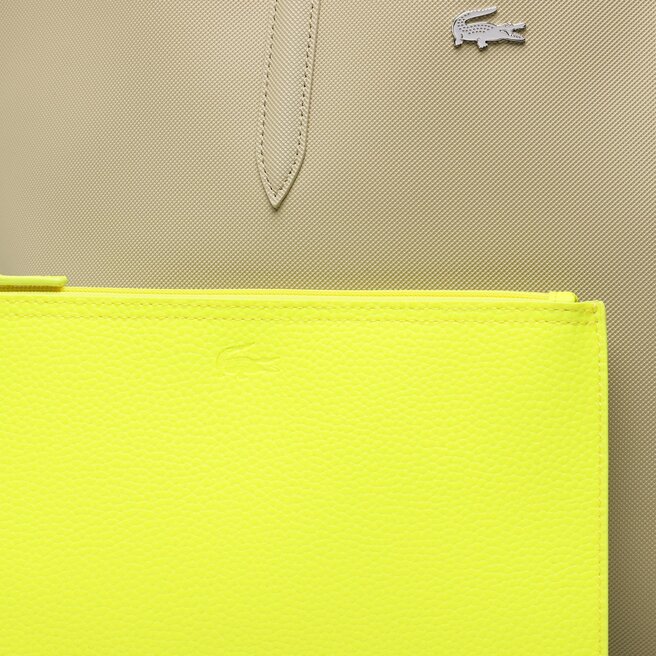 Lacoste Geantă Lacoste Shopping Bag NF2142AA Brindille Jaune Elec L50
