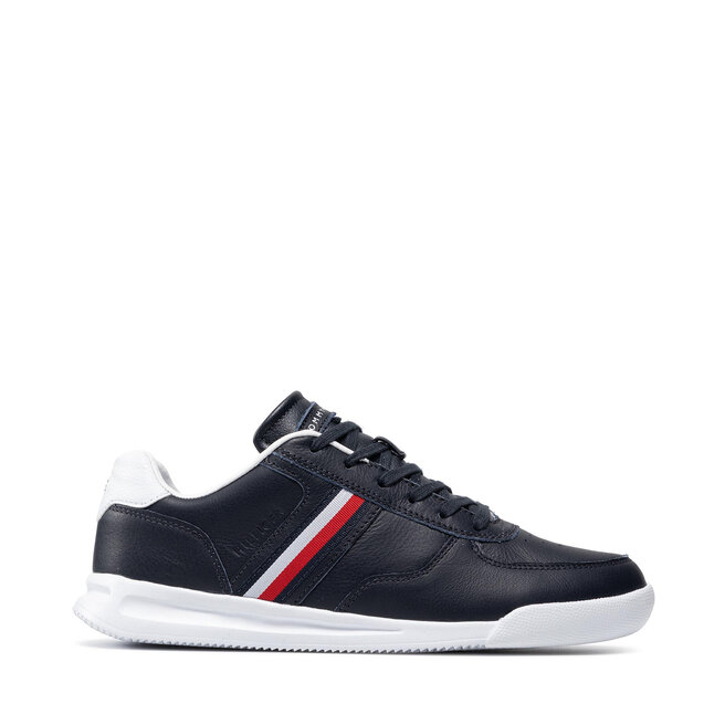 Tommy Hilfiger Sportcipő Tommy Hilfiger Lightweight Leather Sneaker Flag FM0FM03471 Desert Sky DW5