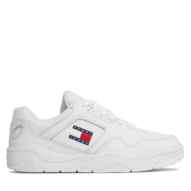 Sneakersy Tommy Jeans Tjm Leather Outsole Color - Biały