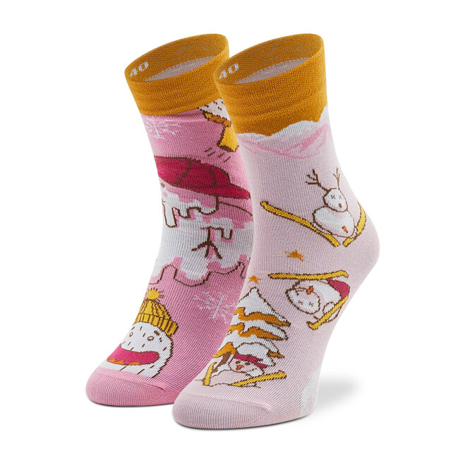Κάλτσες Ψηλές Παιδικές Cup of Sox Snowpetki Kids 2 Ροζ