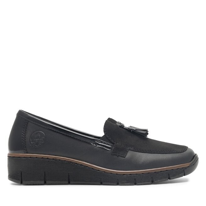 Półbuty Rieker 53771-00 Czarny - kobiece