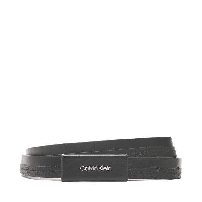 Pasek Damski Calvin Klein Daily Dressed Plaque 2cm Belt - Czarny