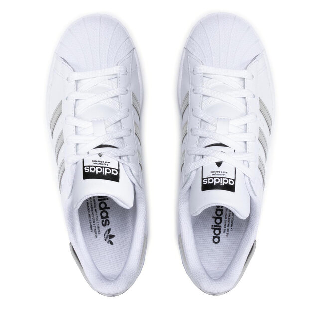 superstar metallic white/silver