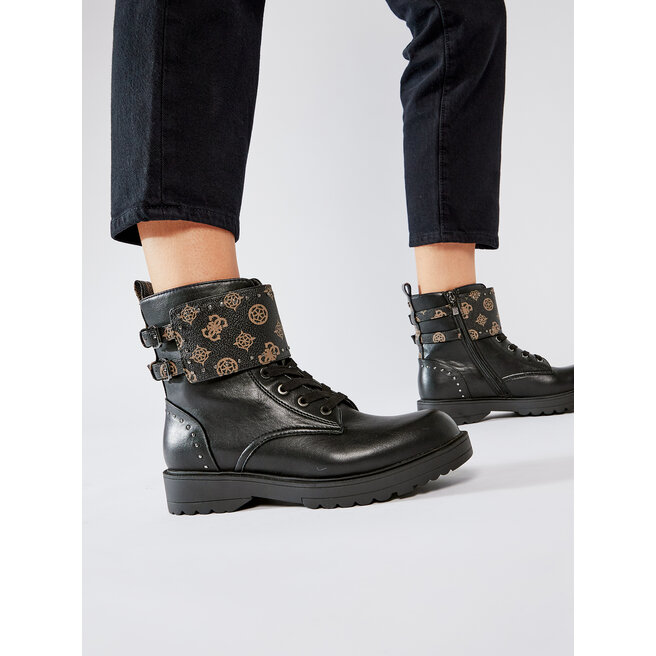 Bottines Guess Wanda FL7WAN FAL10 BLACK • Www.chaussures.fr