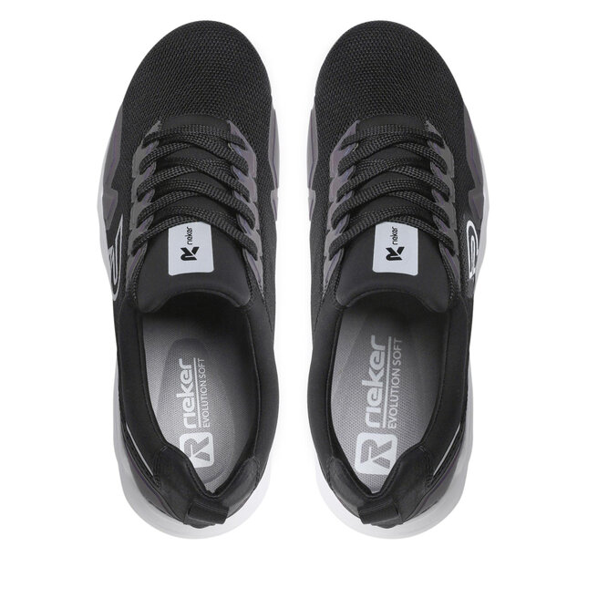 Rieker Sneakersy Rieker 07802-00 Schwarz