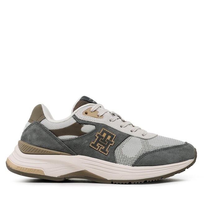 Tommy Hilfiger Sneakersy Tommy Hilfiger Modern Prep Sneaker II Mix FM0FM04629 Faded Military RBU