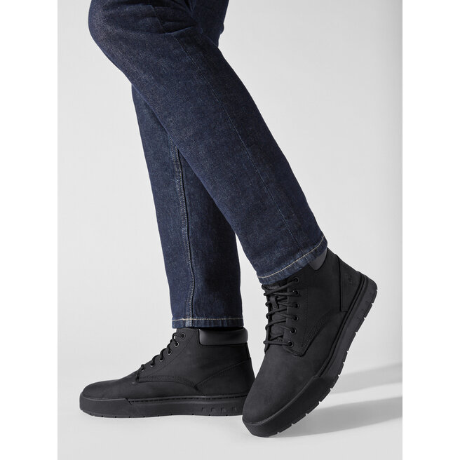 Timberland Kotníková obuv Timberland Maple Grove Lthr Chk TB0A658N0011 Blackout Nubuck