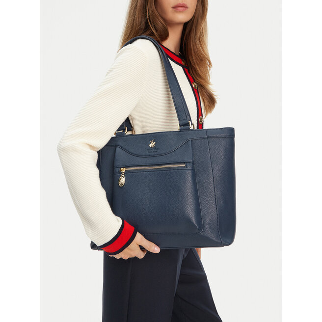 Torebka Beverly Hills Polo Club C-BHPC-L-002-08 Granatowy -