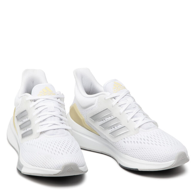 adidas Pantofi adidas Eq21 Run GZ0591 Cloud White/ Matte Silver/Sandy Beige Met