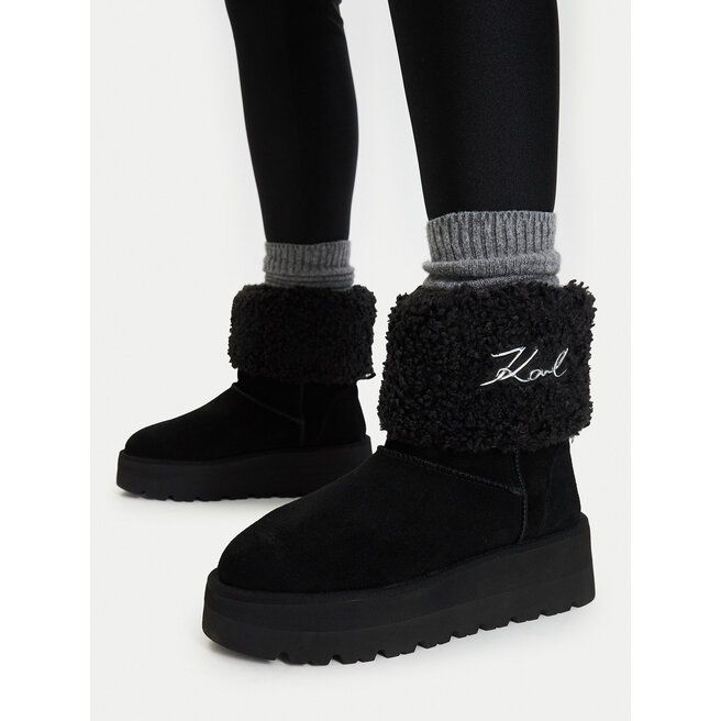Śniegowce KARL LAGERFELD KL48653 Czarny