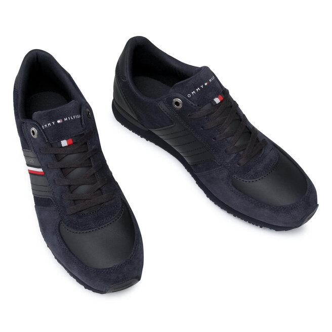 Tommy Hilfiger Sneakersy Tommy Hilfiger Iconic Suede Runner FM0FM03001 Desert Sky DW5