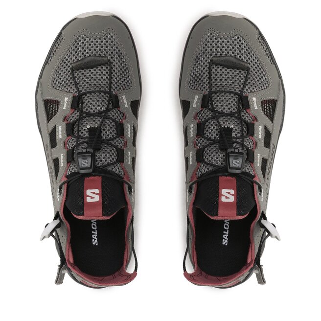 Salomon Обувки Salomon Techamphibian 5 L47207000 Pewter/Black/Wild Ginger