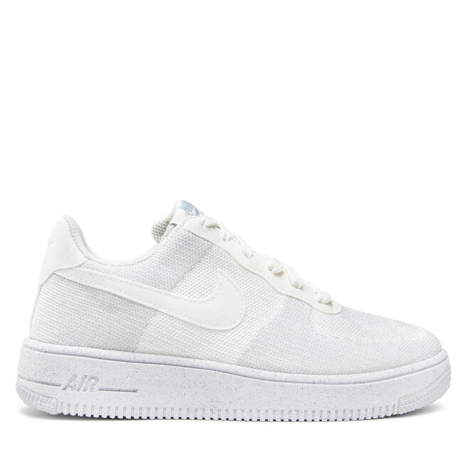 Nike Zapatos Nike Af1 Crater Flyknit (GS) DH3375 100 White/White/Sail/Wolf Grey