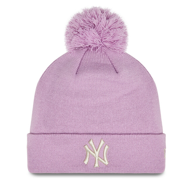 Czapka New Era Wmns Metallic Pom Nyy - Różowy
