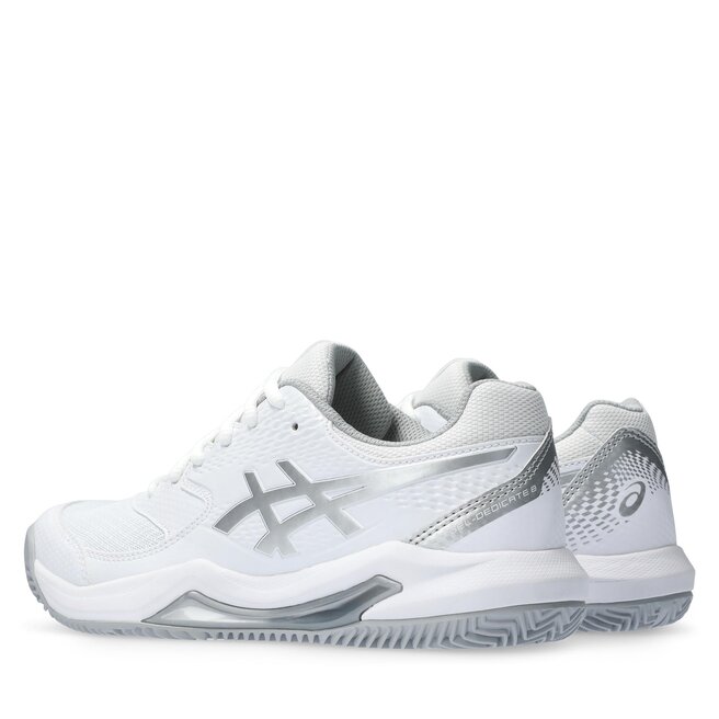 Asics Pantofi Asics Gel-Dedicate 8 Clay 1042A255 White/Pure Silver 101