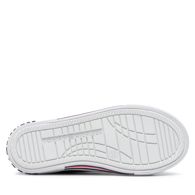 Tommy Hilfiger Teniși Tommy Hilfiger Low Cut Lace-Up Sneaker T3X4-30692-0890 M Blue 800