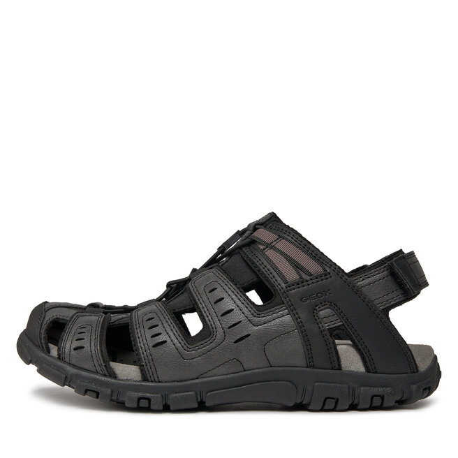 Sanda y Geox Uomo Sandal Strada U4524C 000ME C9999 Black eobuwie
